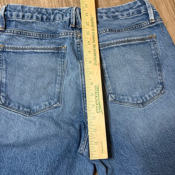 Good American Raw Hem Crop Jeans β’ Size 12 β’ 31W β’ Blue CC602TNA - Picture 7 of 8